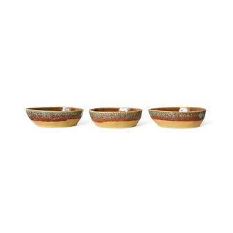 HKLIVING 70s ceramics pasta bowls cove (set of 2)