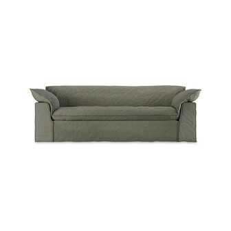 HKLIVING Nomad Couch Linen Army Green 244cm