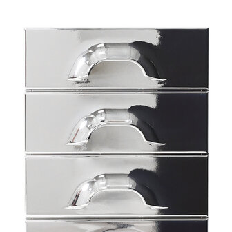 HKLIVING Chest Of 6 Drawers Chrome Special