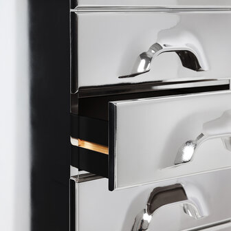 HKLIVING Chest Of 6 Drawers Chrome Special