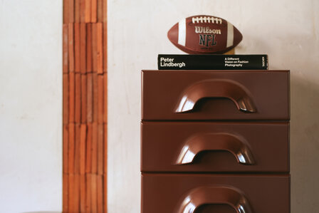 HKLIVING Chest Of 6 Drawers Chocolate