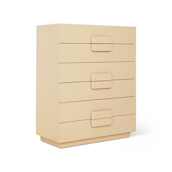 HKLIVING Spacious Drawer Cabinet Cream