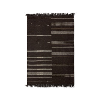 HKLIVING Striped Woolen Kelim Brown 150x240cm