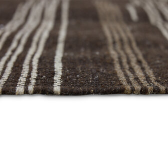 HKLIVING Striped Woolen Kelim Brown 150x240cm