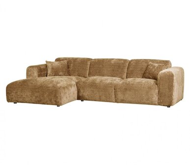 WOOOD Cloud Chaise Longue Chenille Honinggeel Links