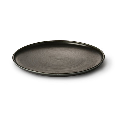 HKLIVING home chef ceramics: dinner plate rustic black