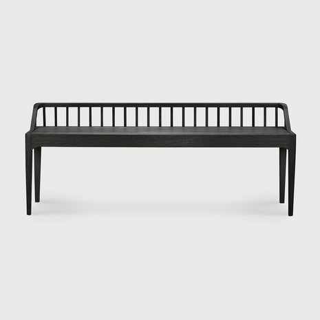 Ethnicraft Spindle black bench 