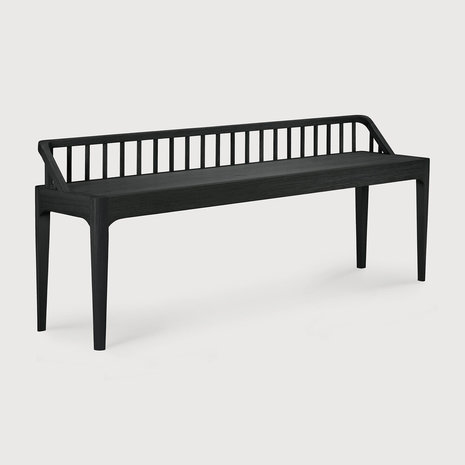 Ethnicraft Spindle black bench 