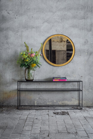 Ethnicraft Charcoal sofa console