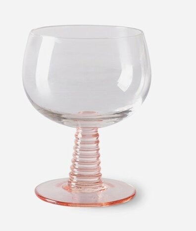 HKLIVING The emeralds: wine glass low, nude