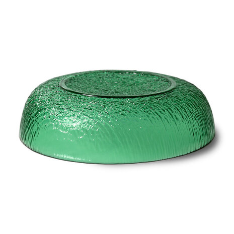 HKLIVING the emeralds: glass salad bowl, green