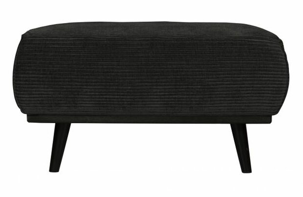 BePureHome Statement Hocker Brede Platte Rib Graphite