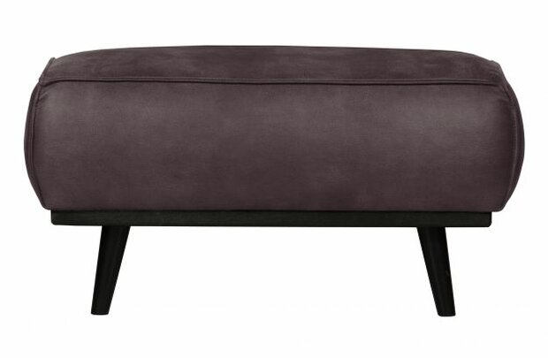 BePureHome Statement Hocker Lederlook Grijs