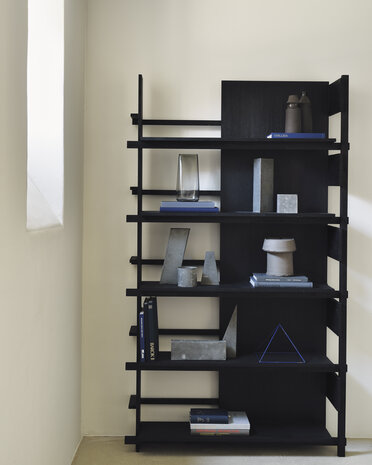 Ethnicraft abstract rack teak black