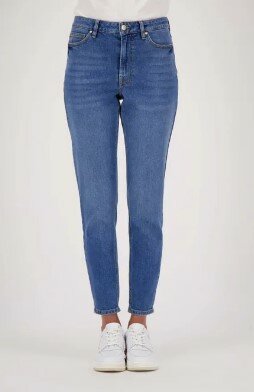 Zusss trendy mom jeans midden blauw