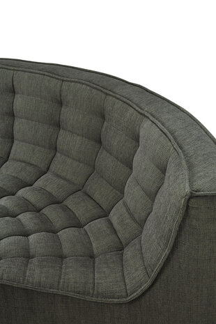 Ethnicraft N701 sofa - round corner Moss