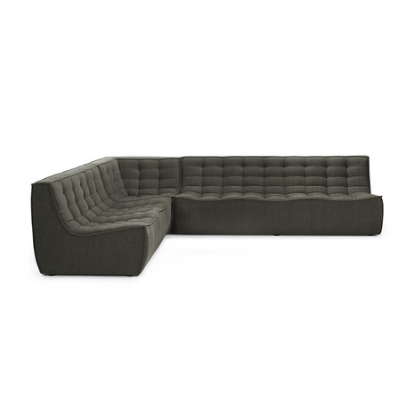 Ethnicraft N701 sofa - corner Moss