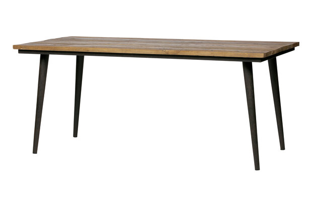 Bepurehome Guild Tafel Naturel Met Zwart Onderstel 220x90