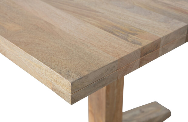 Vtwonen Deck Eettafel 200x90cm Mango Hout Naturel