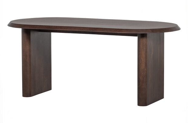 Vtwonen Ellips Eetkamertafel Mango Hout Walnoot 90x180cm