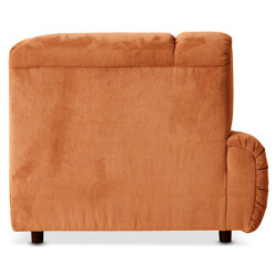 Hkliving Wave couch: Element Left High Arm, Corduroy Rib, Dusty Orange