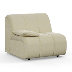 Hkliving Wave couch: Element Left Low Arm, Corduroy Rib, Hay