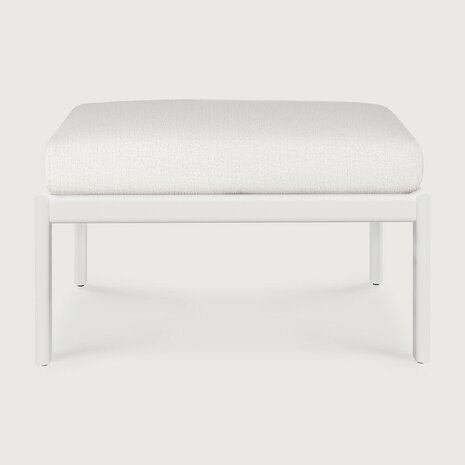 Ethnicraft Jack Outdoor Footstool Aluminium Off White 