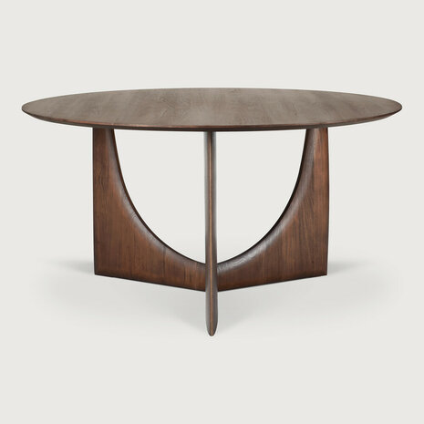 Ethnicraft Geometric dining table teakbrown round 150cm