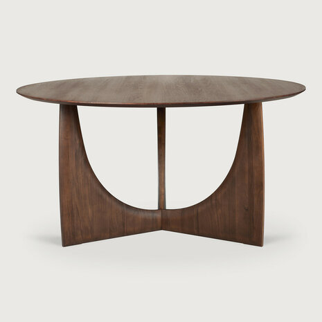 Ethnicraft Geometric dining table teakbrown round 150cm