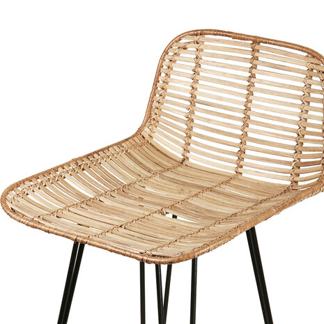 HKLIVING rattan barstool natural