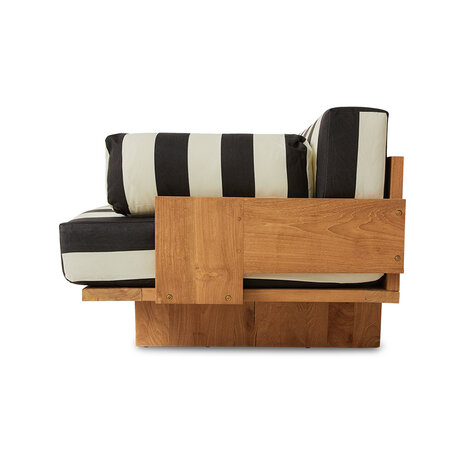 HKLIVING Outdoor Sofa Teak Stracciatella