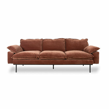 HKLIVING Retro Sofa 3 Zits, Royal Velvet Magnolia