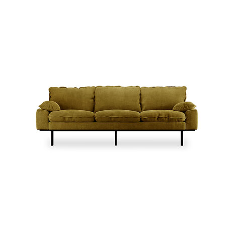 HKLIVING Retro Sofa 3 Zits, Royal Velvet Olive