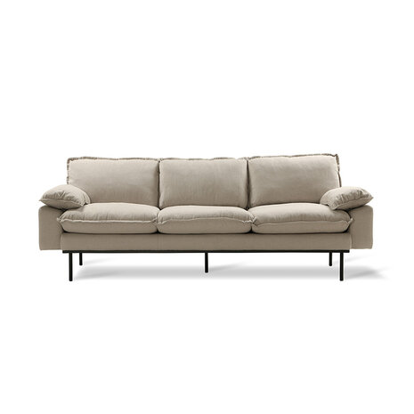 HKLIVING Retro Sofa 3 Zits, Cosy Beige