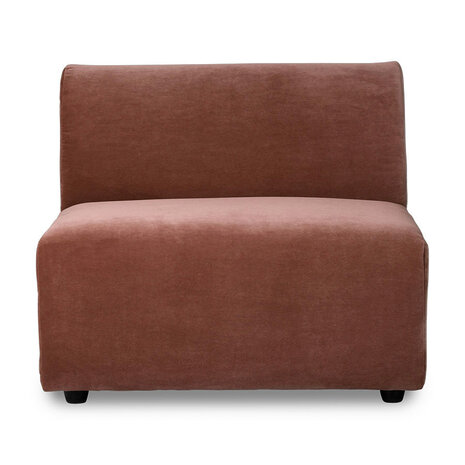 HKLIVING Jax Couch Element Middle, royal velvet, Magnolia