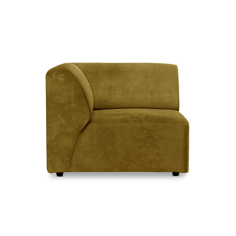 HKLIVING Jax Couch Element Left End Royal Velvet, Olive