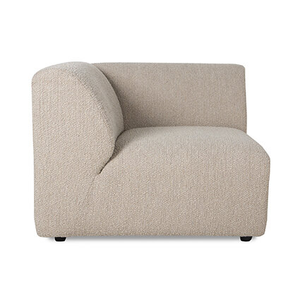 HKLIVING Jax Couch Element Left End Boucle Taupe