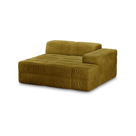 HKLIVING Brut Sofa Element Right Divan Royal Velvet, Olive