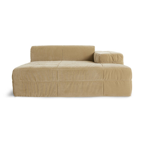 HKLIVING Brut Sofa Element Right Divan Royal Velvet, Cream