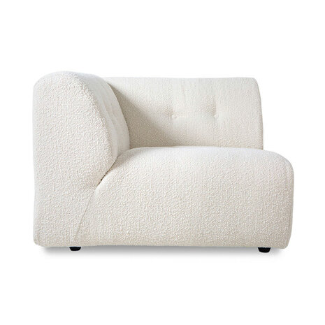 HKLIVING Vint Couch Element Left Boucle, Cream