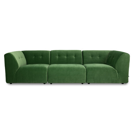 HKLIVING Vint Couch Element Right Royal Velvet, Green