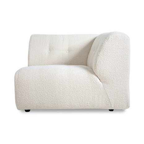 HKLIVING Vint Couch Element Right Boucle, Cream