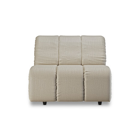 HKLIVING Wave Couch Element Middle Pure Ivory