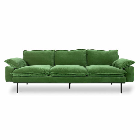 HKliving retro sofa 4 seats Royal Velvet, Green