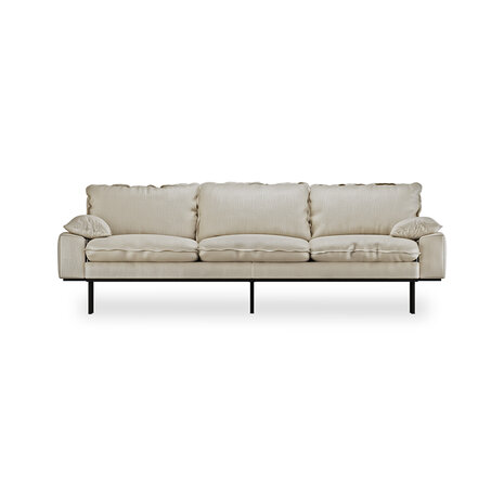 HKliving retro sofa 4 seats Royal Pure, Ivory