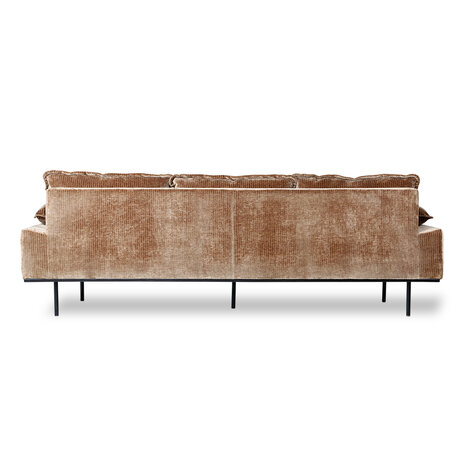 HKliving retro sofa 4 seats Velvet Corduroy Aged Gold