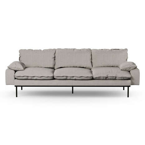 HKliving retro sofa 4 seats Sneak, Light Grey