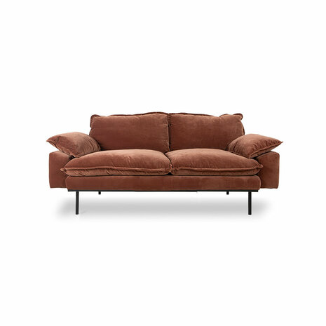 HKliving retro sofa 2 seats Royal Velvet, Magnolia