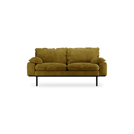 HKliving retro sofa 2 seats Royal Velvet, Olive