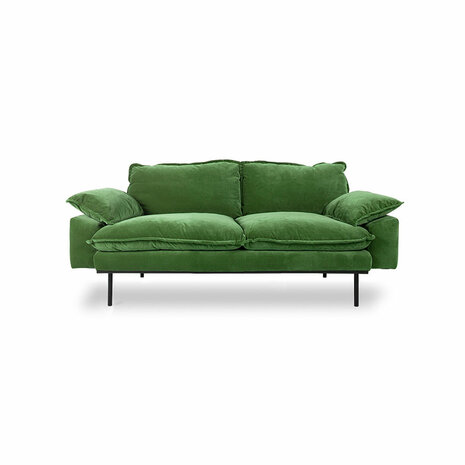 HKliving retro sofa 2 seats Royal Velvet, Green